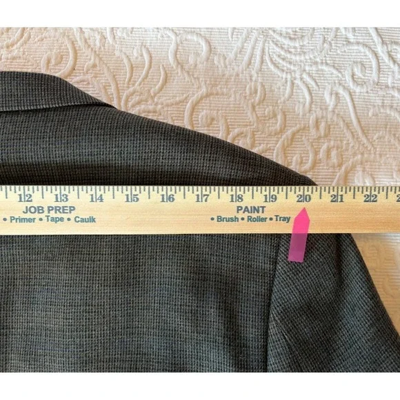 Lauren Ralph Lauren Men Black/Brown Check Tweed Wool‎ Blazer Sport Coat Size 42L